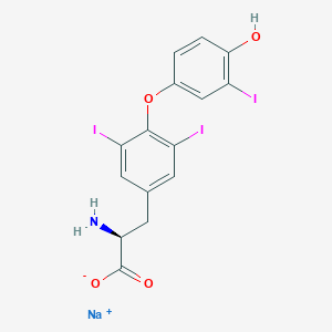 molecular formula C15H11I3NNaO4 B7790751 CID 5919 
