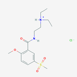 molecular formula C15H25ClN2O4S B7790769 N-(2-(Diethylamino)ethyl)-2-methoxy-5-(methylsulphonyl)benzamide monohydrochloride 