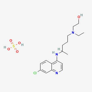 molecular formula C18H28ClN3O5S B7790800 Hydroxychloroquine sulfate CAS No. 14480-75-2