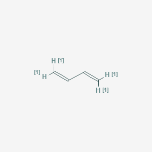 molecular formula C4H2D4 B077909 1,3-丁二烯，1,1,4,4-四氘，(E)- CAS No. 10545-58-1
