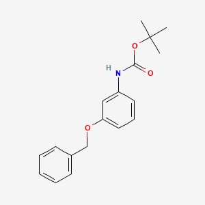 molecular formula C18H21NO3 B7790914 [3-(Benzyloxy)phenyl]carbamic acid tert-butyl ester 