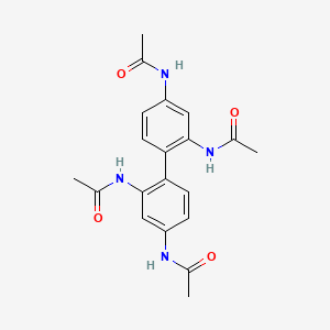 molecular formula C20H22N4O4 B7790959 2,2',4,4'-Tetrakis-(acetylamino)-biphenyl 