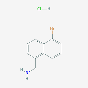 molecular formula C11H11BrClN B7790969 (5-bromonaphthalen-1-yl)methanamine Hydrochloride 