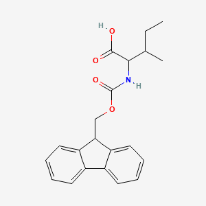 molecular formula C21H23NO4 B7791029 2-((((9H-Fluoren-9-yl)methoxy)carbonyl)amino)-3-methylpentanoic acid 