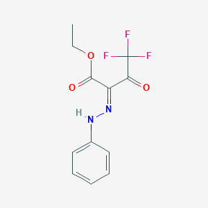 ethyl (2Z)-4,4,4-trifluoro-3-oxo-2-(phenylhydrazinylidene)butanoate