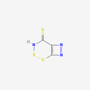 molecular formula C3HN3S3 B7791197 2,3-Dithia-4,7,8-triazabicyclo[4.2.0]octa-1(6),7-diene-5-thione 