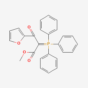 molecular formula C26H21O4P B7791215 Methyl 3-(furan-2-yl)-3-oxo-2-(triphenyl-lambda5-phosphanylidene)propanoate 