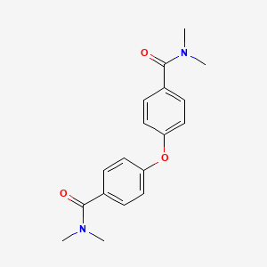 molecular formula C18H20N2O3 B7791297 4-{4-[(dimethylamino)carbonyl]phenoxy}-N,N-dimethylbenzamide 