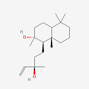 molecular formula C20H36O2 B7791312 (1R,2R,8aS)-1-[(3R)-3-hydroxy-3-methylpent-4-enyl]-2,5,5,8a-tetramethyl-3,4,4a,6,7,8-hexahydro-1H-naphthalen-2-ol 