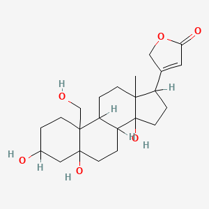 molecular formula C23H34O6 B7791349 3,5,14,19-Tetrahydroxycard-20(22)-enolide 