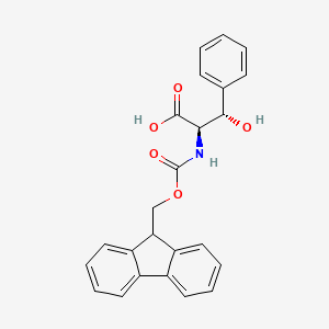 molecular formula C24H21NO5 B7791377 (2R, 3S)/(2S, 3R)-Racemic Fmoc-beta-hydroxyphenylalanine 