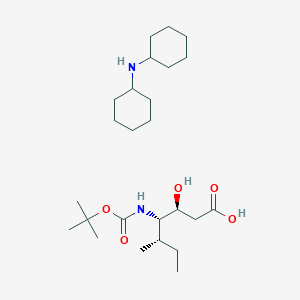 molecular formula C25H48N2O5 B7791379 Boc-(3S,4S,5S)-4-amino-3-hydroxy-5-methyl-heptanoic acid dcha 