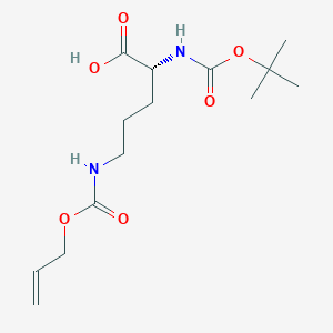 molecular formula C14H24N2O6 B7791412 Boc-orn(aloc)-OH CAS No. 1272755-13-1
