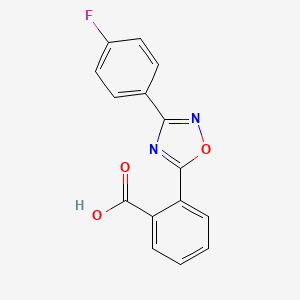 2-[3-(4-Fluorophenyl)-1,2,4-oxadiazol-5-yl]benzoic acid