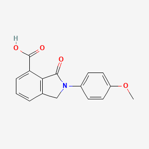 molecular formula C16H13NO4 B7791464 2-(4-methoxyphenyl)-3-oxo-1H-isoindole-4-carboxylic acid 