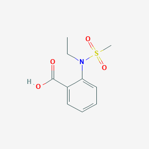 molecular formula C10H13NO4S B7791534 2-(N-Ethylmethanesulfonamido)benzoic acid 