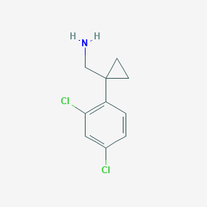 molecular formula C10H11Cl2N B7791585 (1-(2,4-Dichlorophenyl)cyclopropyl)methanamine 