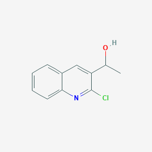 molecular formula C11H10ClNO B7791618 1-(2-Chloroquinolin-3-yl)ethan-1-ol 