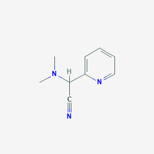 molecular formula C9H11N3 B7791624 2-Dimethylamino-2-(2-pyridyl)acetonitrile CAS No. 43071-06-3