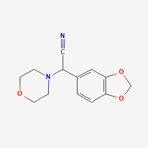 2-(2H-1,3-benzodioxol-5-yl)-2-(morpholin-4-yl)acetonitrile