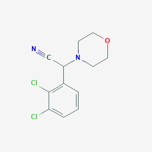 molecular formula C12H12Cl2N2O B7791650 2-(2,3-Dichlorophenyl)-2-(morpholin-4-yl)acetonitrile 