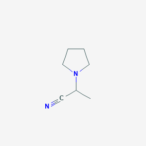 molecular formula C7H12N2 B7791654 (+/-)-2-Pyrrolidin-1-yl-propionitrile 