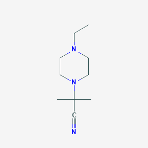 molecular formula C10H19N3 B7791655 2-(4-Ethylpiperazin-1-yl)-2-methylpropanenitrile 