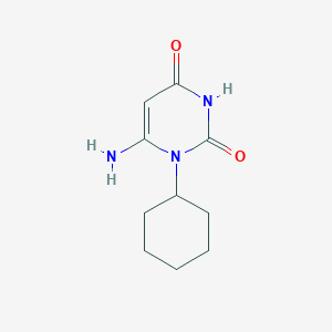 molecular formula C10H15N3O2 B7791674 6-amino-1-cyclohexylpyrimidine-2,4(1H,3H)-dione 