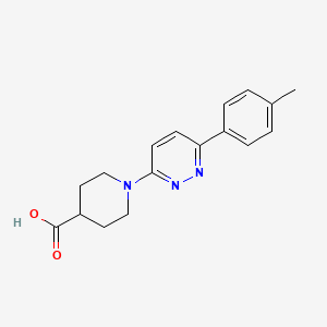 molecular formula C17H19N3O2 B7791710 1-(6-(p-Tolyl)pyridazin-3-yl)piperidine-4-carboxylic acid 