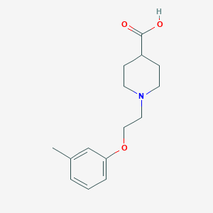 molecular formula C15H21NO3 B7791715 1-(2-(m-Tolyloxy)ethyl)piperidine-4-carboxylic acid 