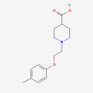molecular formula C15H21NO3 B7791720 1-(2-(p-Tolyloxy)ethyl)piperidine-4-carboxylic acid 