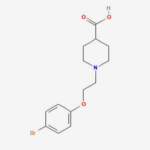 1-(2-(4-Bromophenoxy)ethyl)piperidine-4-carboxylic acid