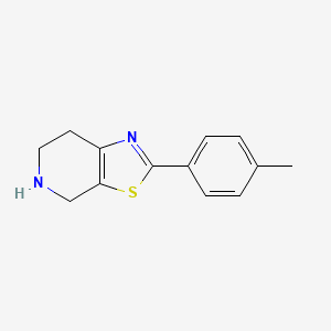 molecular formula C13H14N2S B7791756 2-(4-Methylphenyl)-4,5,6,7-tetrahydro[1,3]thiazolo[5,4-c]pyridine dihydrobromide 