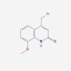 molecular formula C11H10BrNO2 B7791767 2(1H)-Quinolinone, 4-(bromomethyl)-8-methoxy- 