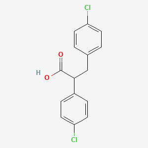molecular formula C15H12Cl2O2 B7791862 2,3-Bis(4-chlorophenyl)propanoic acid 