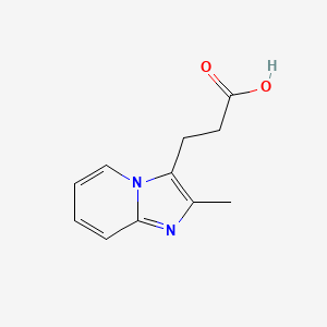 molecular formula C11H12N2O2 B7791899 3-{2-Methylimidazo[1,2-a]pyridin-3-yl}propanoic acid 