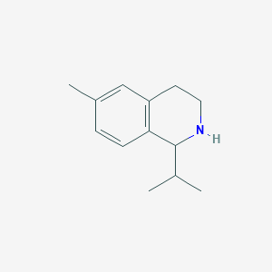molecular formula C13H19N B7791913 6-Methyl-1-(propan-2-yl)-1,2,3,4-tetrahydroisoquinoline 