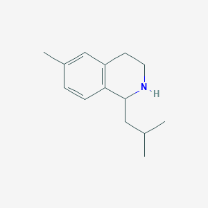 molecular formula C14H21N B7791920 6-Methyl-1-(2-methylpropyl)-1,2,3,4-tetrahydroisoquinoline 