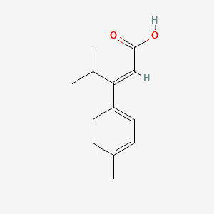 molecular formula C13H16O2 B7791984 (2E)-4-methyl-3-(4-methylphenyl)pent-2-enoic acid 