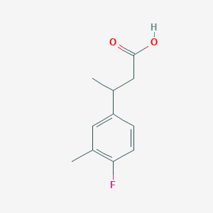 molecular formula C11H13FO2 B7792034 3-(4-Fluoro-3-methylphenyl)butanoic acid 