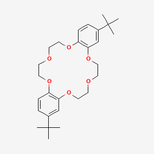 molecular formula C28H40O6 B7792064 2,14-Di-tert-butyl-6,7,9,10,17,18,20,21-octahydrodibenzo[b,k][1,4,7,10,13,16]hexaoxacyclooctadecine 
