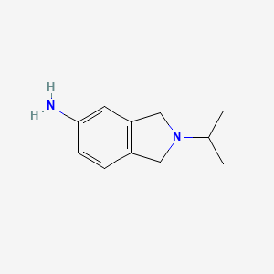 molecular formula C11H16N2 B7792142 2-(propan-2-yl)-2,3-dihydro-1H-isoindol-5-amine 