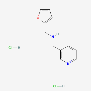 molecular formula C11H14Cl2N2O B7792156 (Furan-2-ylmethyl)(pyridin-3-ylmethyl)amine dihydrochloride 