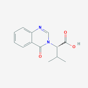 molecular formula C13H14N2O3 B7792168 (2R)-3-methyl-2-(4-oxoquinazolin-3(4H)-yl)butanoic acid 