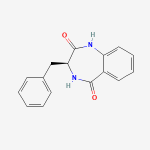 molecular formula C16H14N2O2 B7792181 (3S)-3-benzyl-3,4-dihydro-1H-1,4-benzodiazepine-2,5-dione 