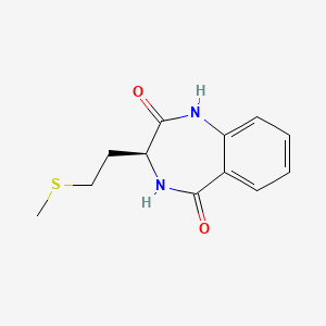 molecular formula C12H14N2O2S B7792187 (S)-3-(2-(methylthio)ethyl)-3,4-dihydro-1H-benzo[e][1,4]diazepine-2,5-dione 