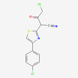 alpha-(Chloroacetyl)-4-(4-chlorophenyl)-2-thiazoleacetonitrile