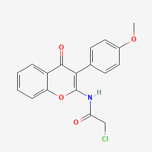 2-Chloro-N-(3-(4-methoxyphenyl)-4-oxo-4H-chromen-2-yl)acetamide