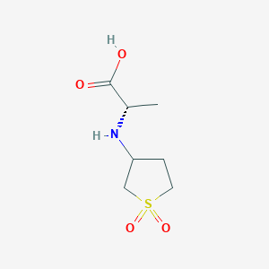 molecular formula C7H13NO4S B7792242 (2S)-2-[(1,1-dioxothiolan-3-yl)amino]propanoic acid 