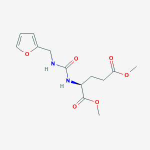 molecular formula C13H18N2O6 B7792291 dimethyl N-[(furan-2-ylmethyl)carbamoyl]-L-glutamate 